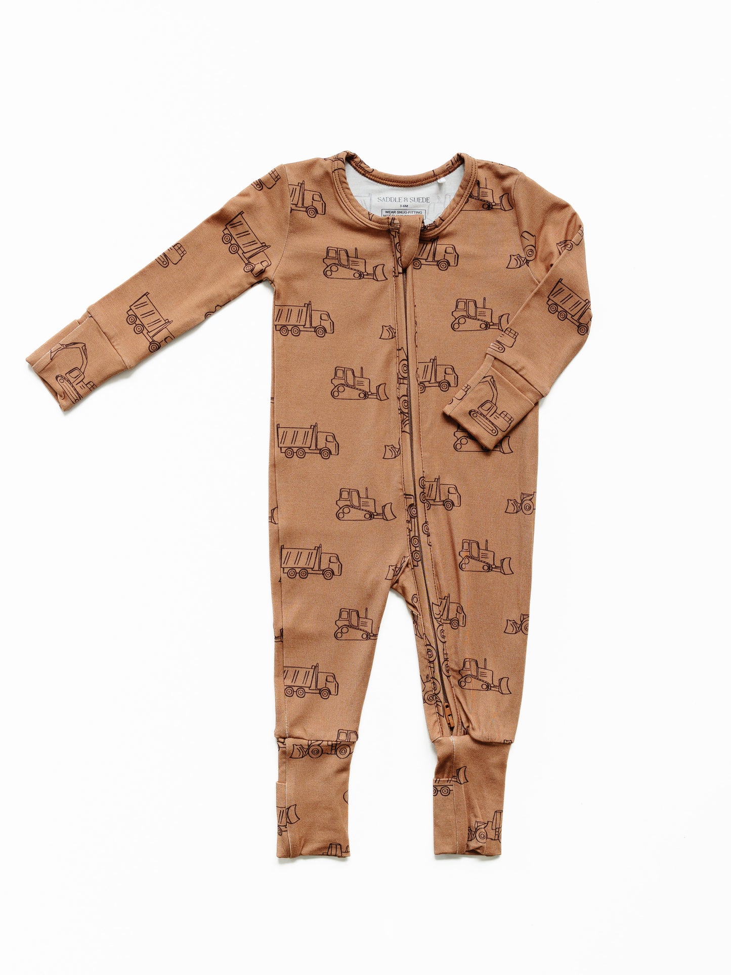Construction Baby Footed Pajamas
