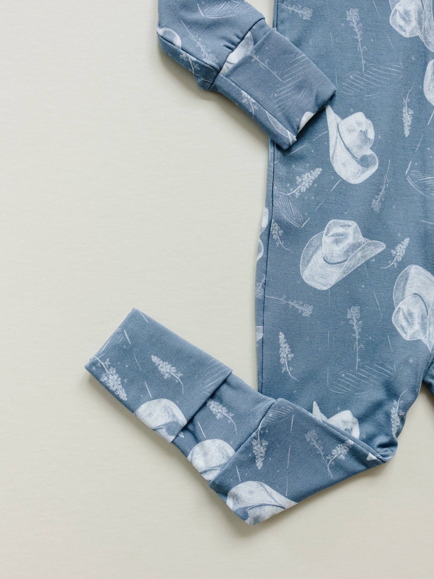 Western Cowboy Hat Baby Footed Pajamas