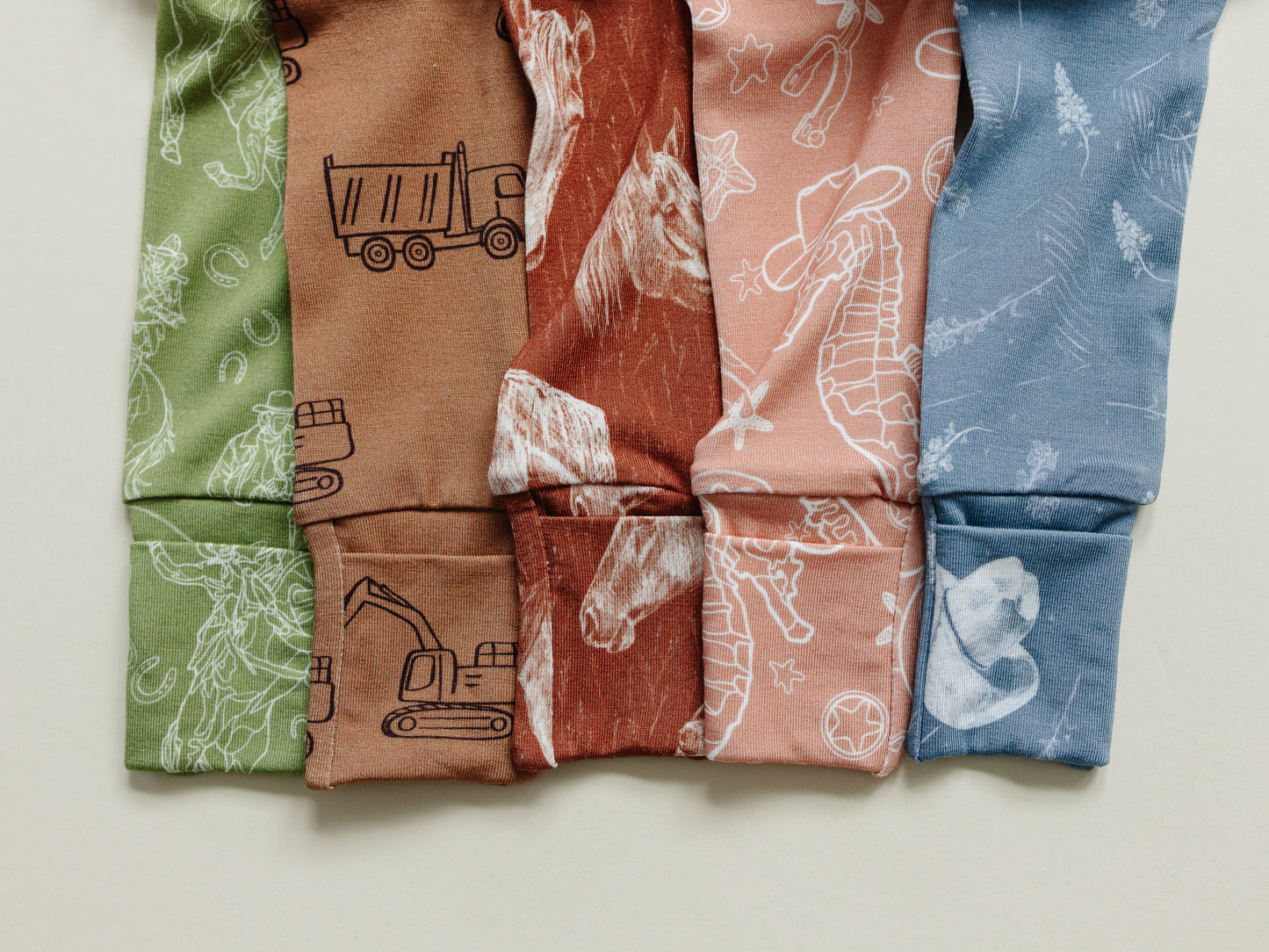 Western Horse Baby Footed Pajamas